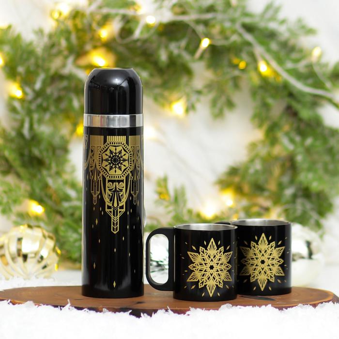 Подарочный набор «Золото», термос, кружка 2 шт 
Подарочный набор «Золото», термос, кружка 2 шт