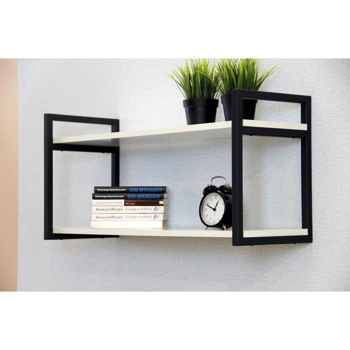 Полка настенная Лофт-1 800х280х380 белый/черный матовый
Полка настенная Лофт-1 800х280х380 белый/черный матовый