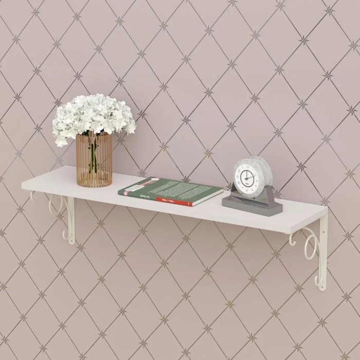 Полка настенная М-1 800х205х216 белый/белый глянец
Полка настенная М-1 800х205х216 белый/белый глянец