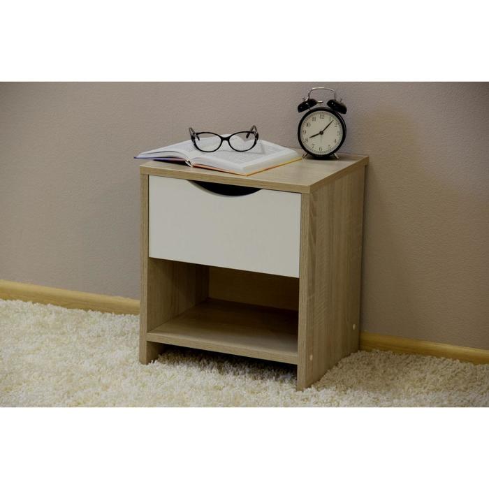 Тумба прикроватная Компакт 360х316х420 дуб крафт золотой/белый
Тумба прикроватная Компакт 360х316х420 дуб крафт золотой/белый