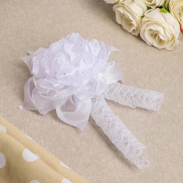 Бант для девочек с резинкой, 16 см, белый
Бант для девочек с резинкой, 16 см, белый