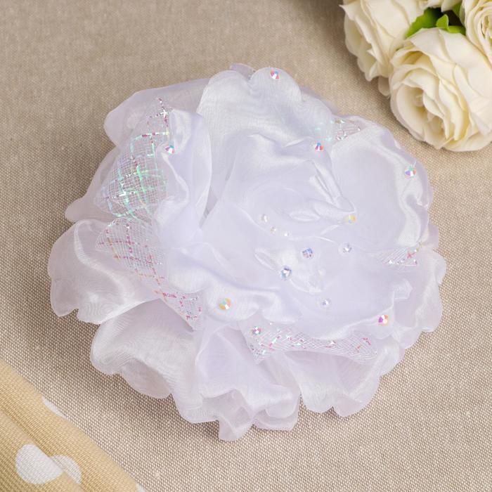 Бант для девочек с резинкой "Сильва", белый, 18 см
Бант для девочек с резинкой "Сильва", белый, 18 см