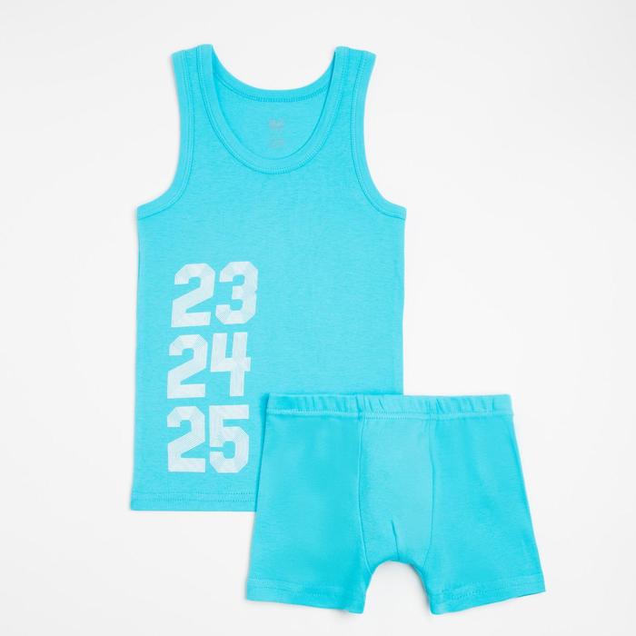 Комплект (майка,трусы) для мальчика, цвет голубой, рост 104-110 см
Комплект (майка,трусы) для мальчика, цвет голубой, рост 104-110 см