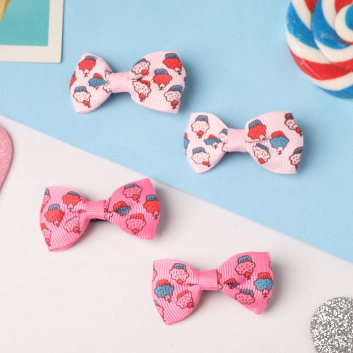 Зажим для волос "Бантик Вивиан" пироженки, 4,5х2 см, розовый
Зажим для волос "Бантик Вивиан" пироженки, 4,5х2 см, розовый