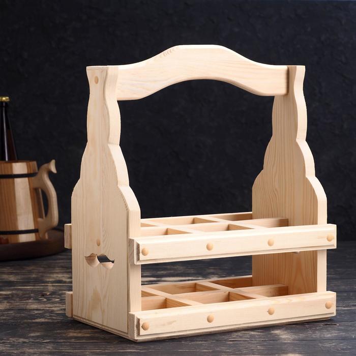 Ящик для бутылок фигурный, на 6 штук, белый 31х20х36 см
Ящик для бутылок фигурный, на 6 штук, белый 31х20х36 см