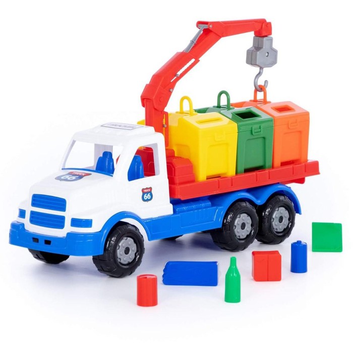 Автомобиль-контейнеровоз «Сталкер», цвет бело-синий
Автомобиль-контейнеровоз «Сталкер», цвет бело-синий