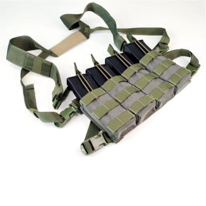 Нагрудник облегченный на 4 магазина, с лямками "Стандарт" олива
Нагрудник облегченный на 4 магазина, с лямками "Стандарт" олива