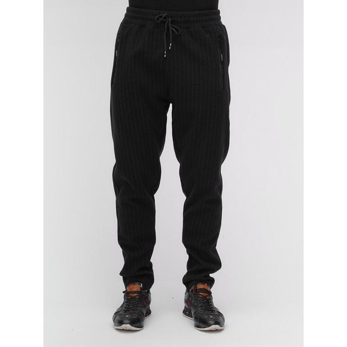 Брюки мужские, размер 60, цвет чёрный
Брюки мужские, размер 60, цвет чёрный