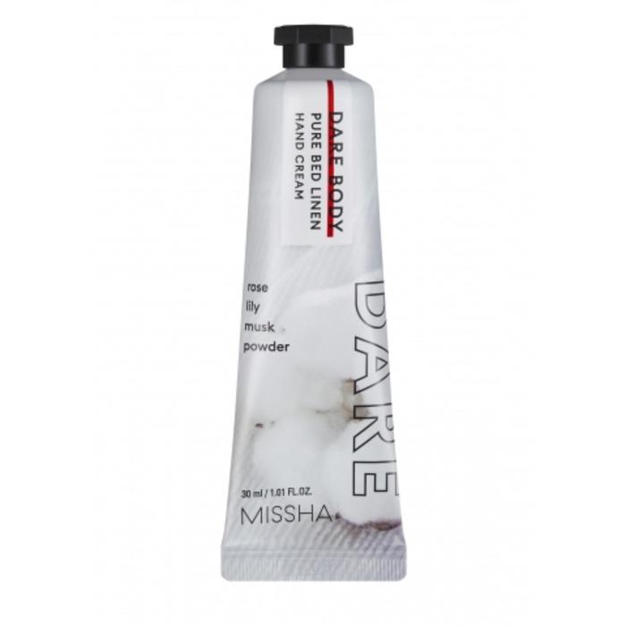 Крем для рук MISSHA Dare Body Hand Cream Pure Bed Linen, 30 мл
Крем для рук MISSHA Dare Body Hand Cream Pure Bed Linen, 30 мл