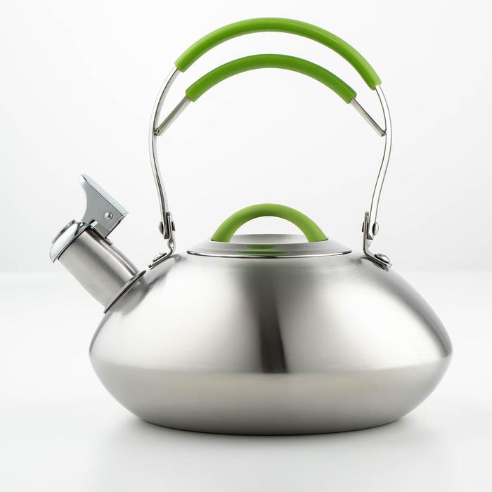Чайник из нержавеющей стали «Брюм», 3 л, со свистком, цвет ручки МИКС
Чайник из нержавеющей стали «Брюм», 3 л, со свистком, цвет ручки МИКС