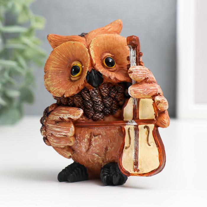 Фигурка "Сова с виолончелью" 7x6x9 см 
Фигурка "Сова с виолончелью" 7x6x9 см