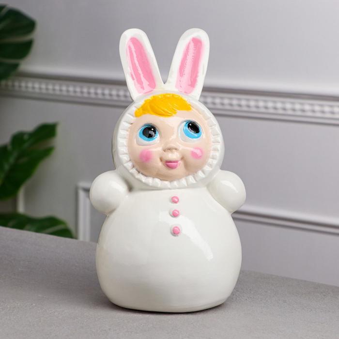 Копилка "Неваляшка", с длинными ушками, белая, керамика, 27 см
Копилка "Неваляшка", с длинными ушками, белая, керамика, 27 см