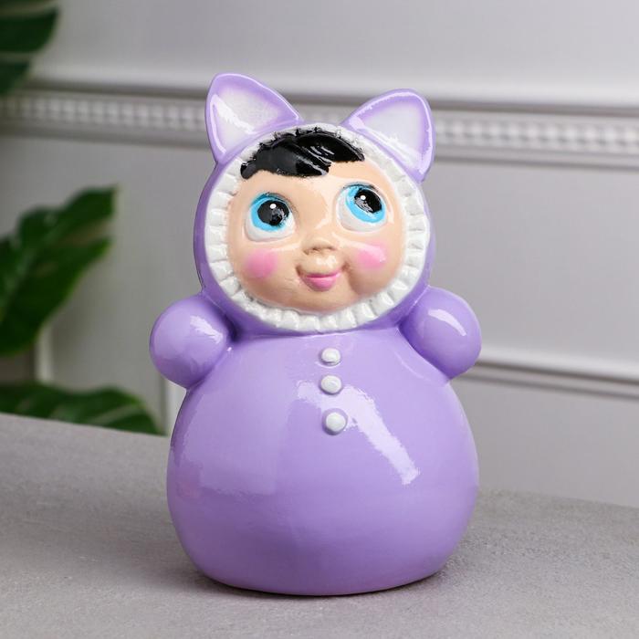 Копилка "Неваляшка", с треугольными ушками, фиолетовая, керамика, 23 см
Копилка "Неваляшка", с треугольными ушками, фиолетовая, керамика, 23 см