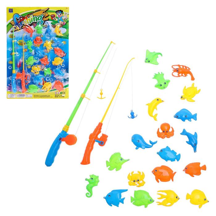 Рыбалка «Морские жители» 20 рыбок, 2 удочки
Рыбалка «Морские жители» 20 рыбок, 2 удочки
