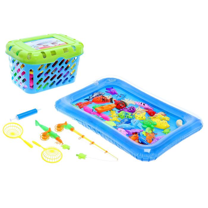 Рыбалка «Волна приключений» в корзине, 2 удочки, 20 рыбок, бассейн, 2 сачка
Рыбалка «Волна приключений» в корзине, 2 удочки, 20 рыбок, бассейн, 2 сачка