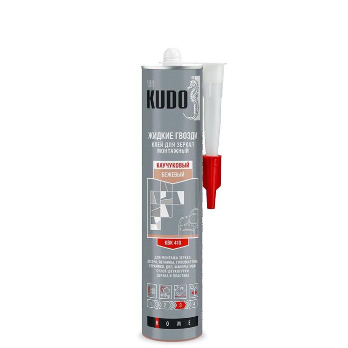 Клей монтажный для зеркал на каучуковой основе KUDO, KBK-410, 300мл
Клей монтажный для зеркал на каучуковой основе KUDO, KBK-410, 300мл