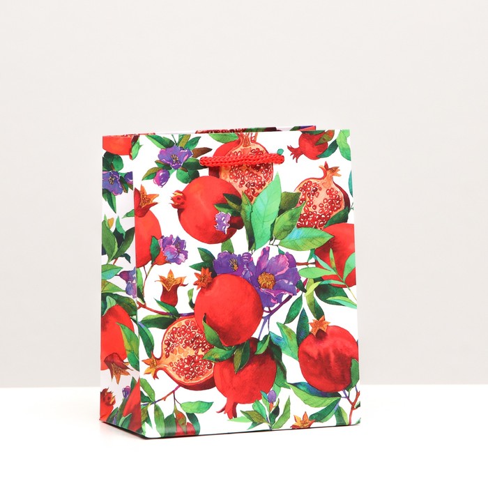 Пакет подарочный "Гранатовый сад", 11,5 х 14,5 х 6,5 см
Пакет подарочный "Гранатовый сад", 11,5 х 14,5 х 6,5 см