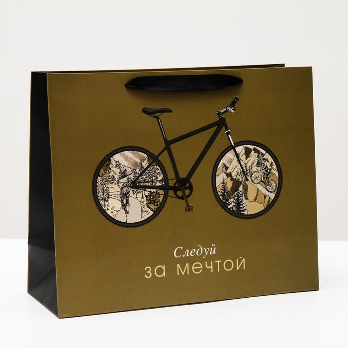 Пакет подарочный "Следуй за мечтой", 32 х 26 х 12 см
Пакет подарочный "Следуй за мечтой", 32 х 26 х 12 см
