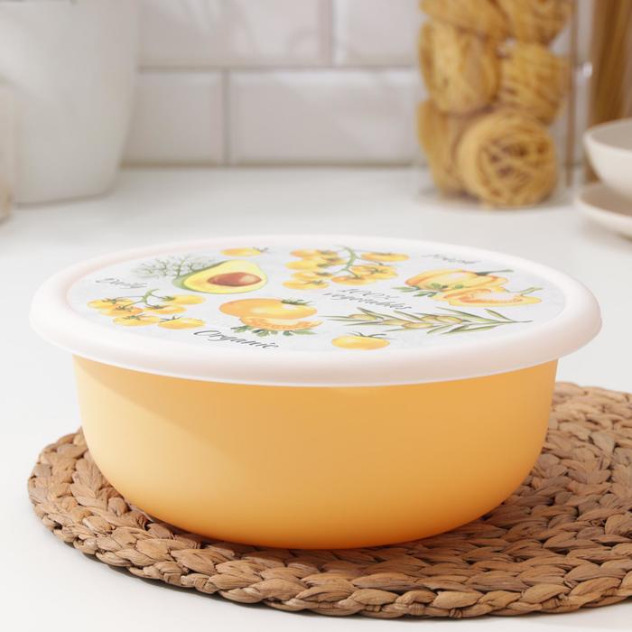 Миска с крышкой, Modena, 3,2 л, с декором, цвет бледно-жёлтый
Миска с крышкой, Modena, 3,2 л, с декором, цвет бледно-жёлтый