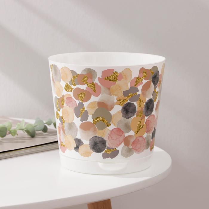 Горшок для цветов с прикорневым поливом Oregano, 2 л, d=16 см, с декором, цвет белый
Горшок для цветов с прикорневым поливом Oregano, 2 л, d=16 см, с декором, цвет белый