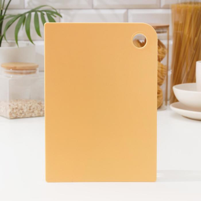 Доска разделочная прямоугольная Asti, 24,7×17,5×0,2 см, гибкая, цвет бледно-жёлтый
Доска разделочная прямоугольная Asti, 24,7×17,5×0,2 см, гибкая, цвет бледно-жёлтый