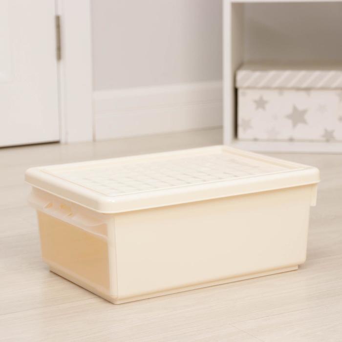 Ящик универсальный с откидной стенкой Tule, 15 л, 37,5×26,6×15,6 см, цвет бежевый
Ящик универсальный с откидной стенкой Tule, 15 л, 37,5×26,6×15,6 см, цвет бежевый