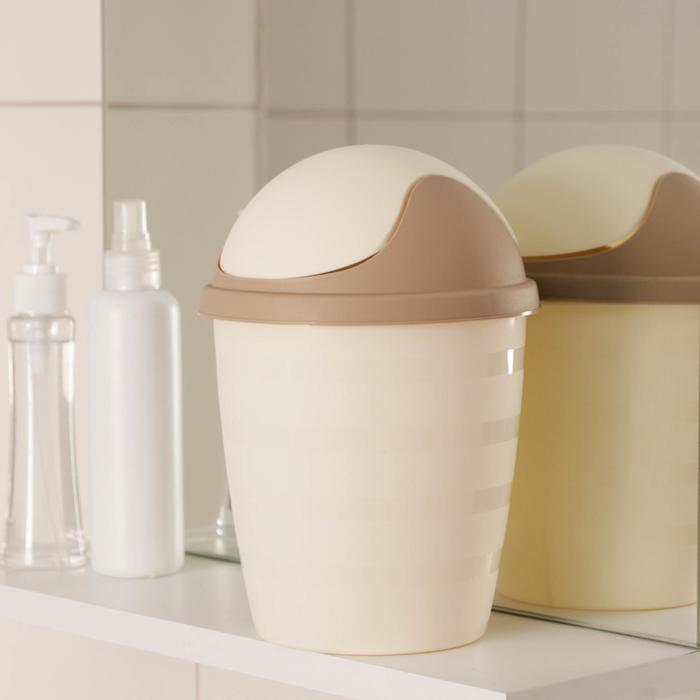 Контейнер для мусора Rambai, 1,5 л, круглый, цвет светло-бежевый
Контейнер для мусора Rambai, 1,5 л, круглый, цвет светло-бежевый