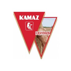 Вымпел треугольный KAMAZ, с девушкой, фон оранжевый, 260х200мм, цветной, SKYWAY, S05101036
Вымпел треугольный KAMAZ, с девушкой, фон оранжевый, 260х200мм, цветной, SKYWAY, S05101036