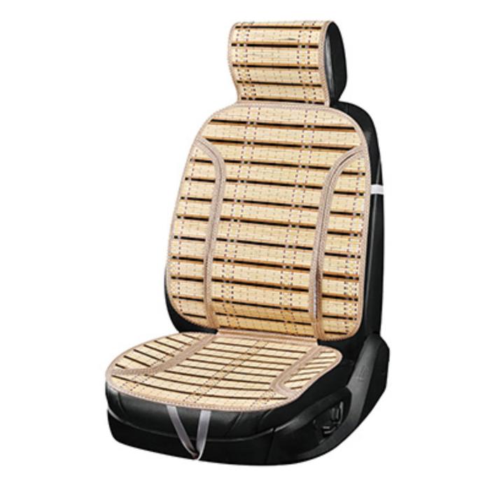 фото Накидка на сиденье с поддержкой спины, summer-08, skyway, бежевый, бамбук, s01302034
