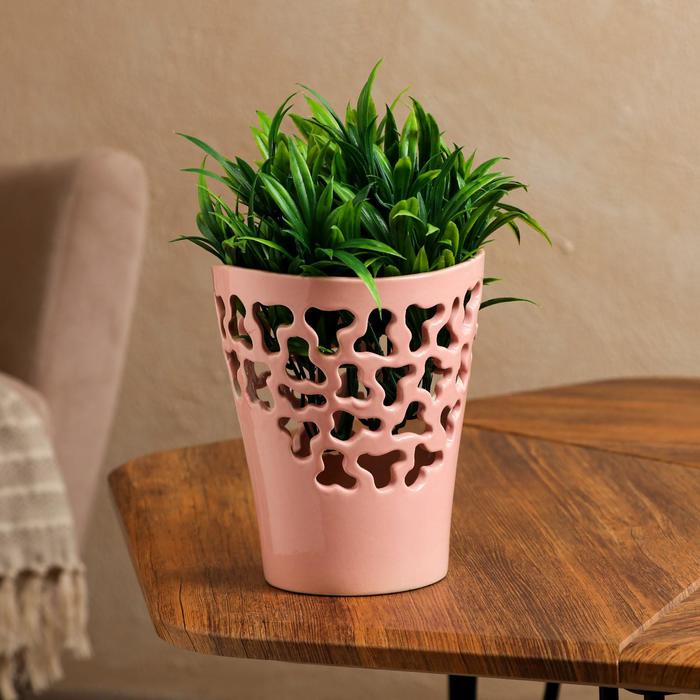 Кашпо "Орхидейница", розовая, сквозная резка, керамика, 17 см
Кашпо "Орхидейница", розовая, сквозная резка, керамика, 17 см