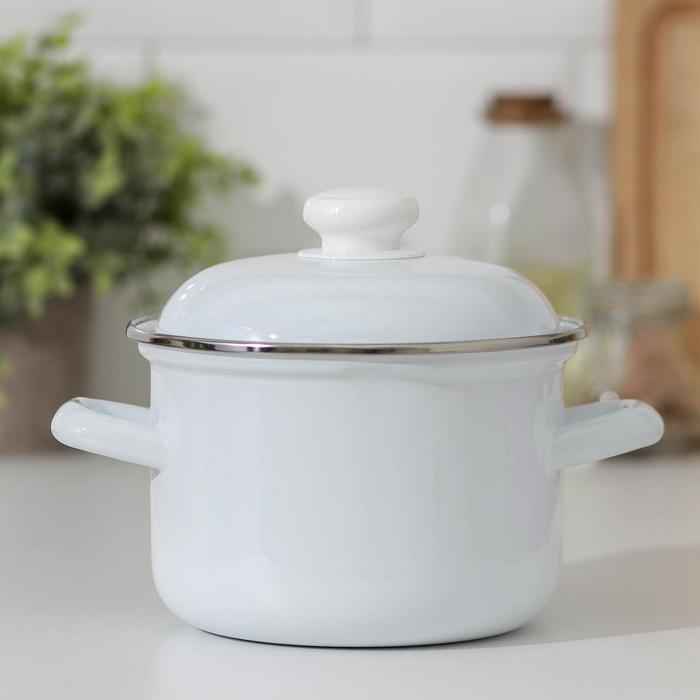 Кастрюля эмалированная, 1,5 л, без деколи
Кастрюля эмалированная, 1,5 л, без деколи