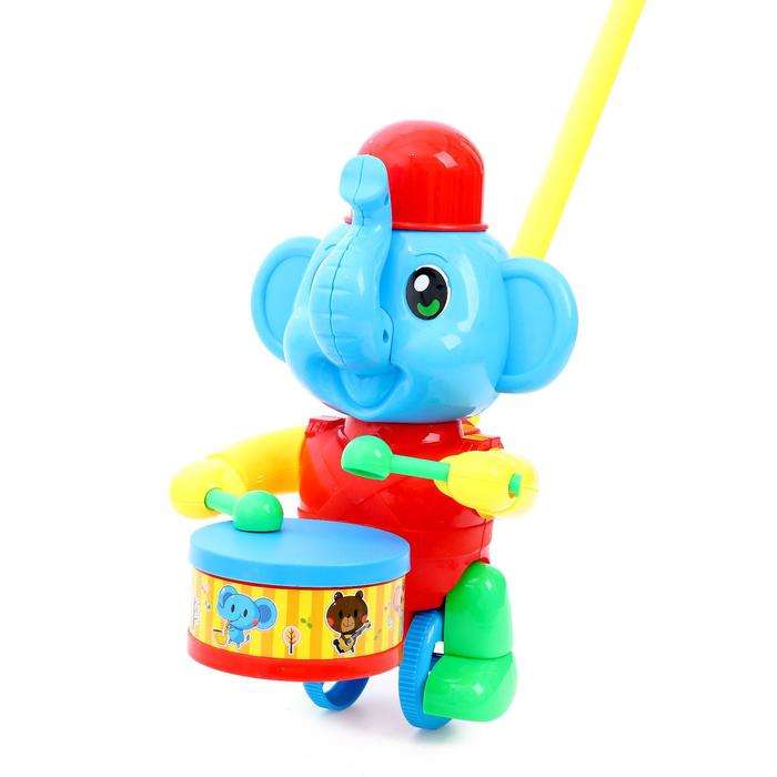 Каталка на палочке «Слоник-барабанщик», цвета МИКС
Каталка на палочке «Слоник-барабанщик», цвета МИКС