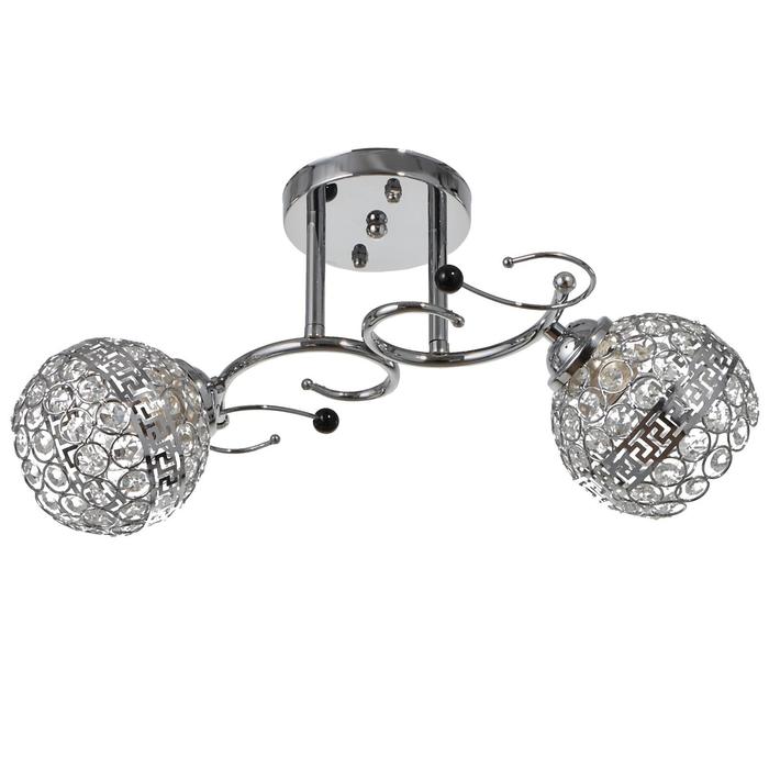 Люстра 20191, 2x60Вт, хром
Люстра 20191, 2x60Вт, хром