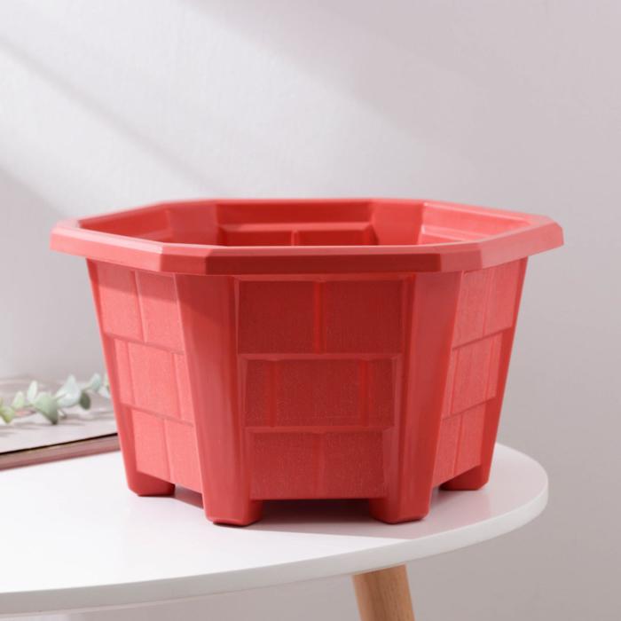 Кашпо «Кладка», 30×30×16 см, цвет МИКС 
Кашпо «Кладка», 30×30×16 см, цвет МИКС