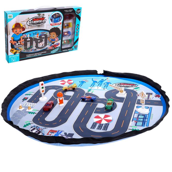 Игровой набор «Город» с металлическими машинками и ковриком-сумкой
Игровой набор «Город» с металлическими машинками и ковриком-сумкой