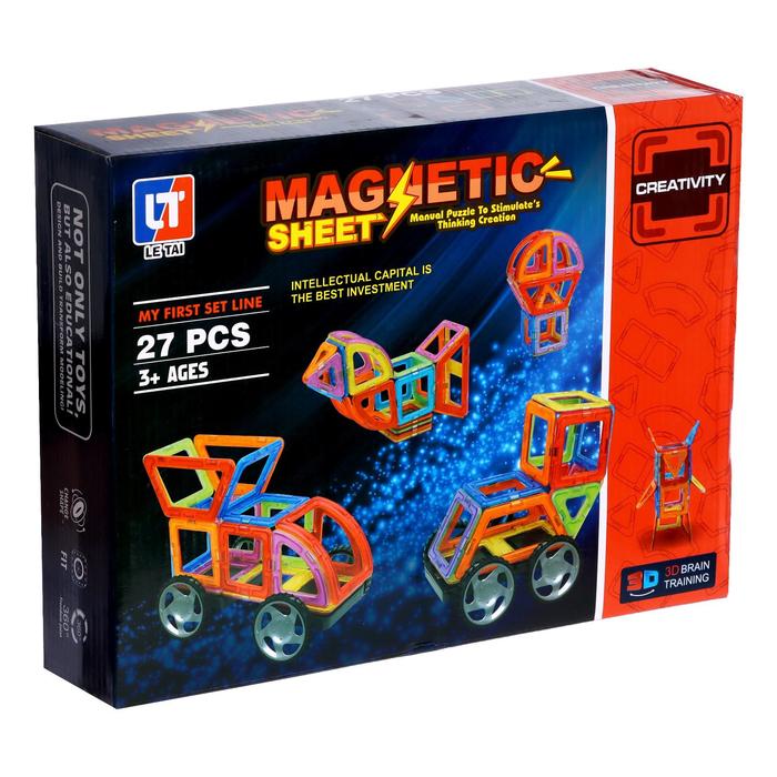 Конструктор магнитный «Магический магнит», 27 деталей
Конструктор магнитный «Магический магнит», 27 деталей