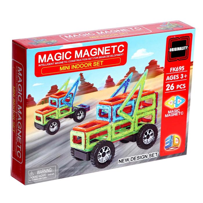Конструктор магнитный «Магический магнит», 26 деталей
Конструктор магнитный «Магический магнит», 26 деталей