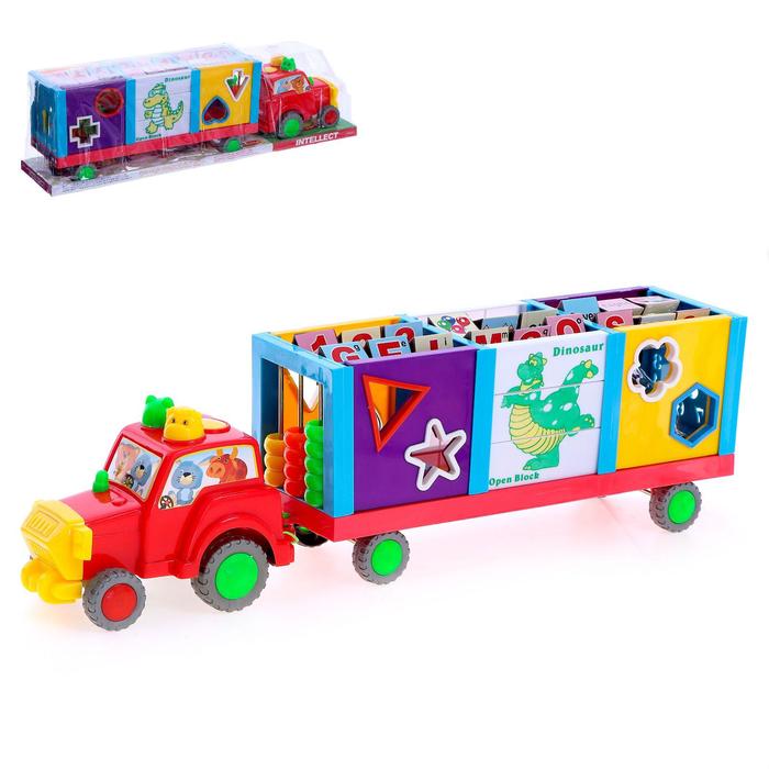 Развивающая игрушка - сортер «Весёлый трактор», с прицепом
Развивающая игрушка - сортер «Весёлый трактор», с прицепом