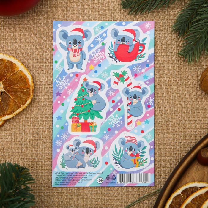 Наклейки "Новогодние" коала, 9,8x15,9 см
Наклейки "Новогодние" коала, 9,8x15,9 см