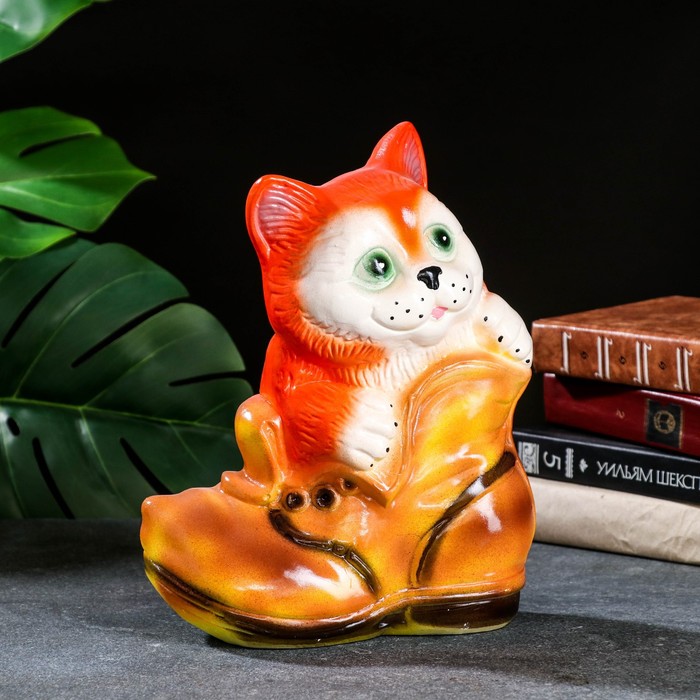 Копилка "Кот в ботинке" 20х10х27см
Копилка "Кот в ботинке" 20х10х27см