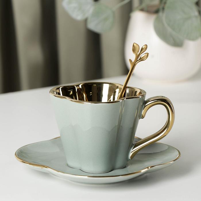 Кофейная пара с ложкой «Кувшинка», чашка 180 мл, 11×8,5×7 см, блюдце, d=15 см
Кофейная пара с ложкой «Кувшинка», чашка 180 мл, 11×8,5×7 см, блюдце, d=15 см