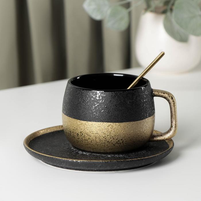 Чайная пара с ложкой Gold, чашка 240 мл, 11,5×9×7 см, блюдце d=15,5 см
Чайная пара с ложкой Gold, чашка 240 мл, 11,5×9×7 см, блюдце d=15,5 см