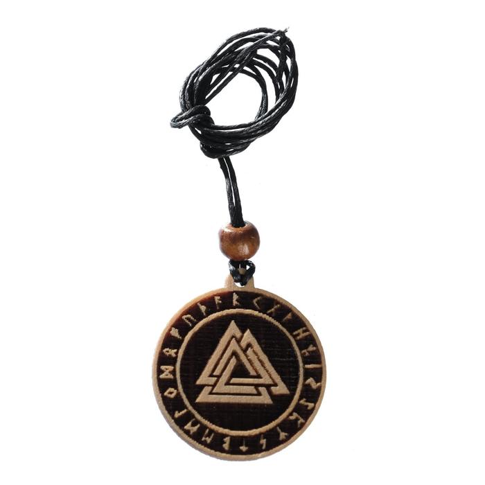 Оберег "Валькнут" кедр, единение прошлого, настоящего и будущего