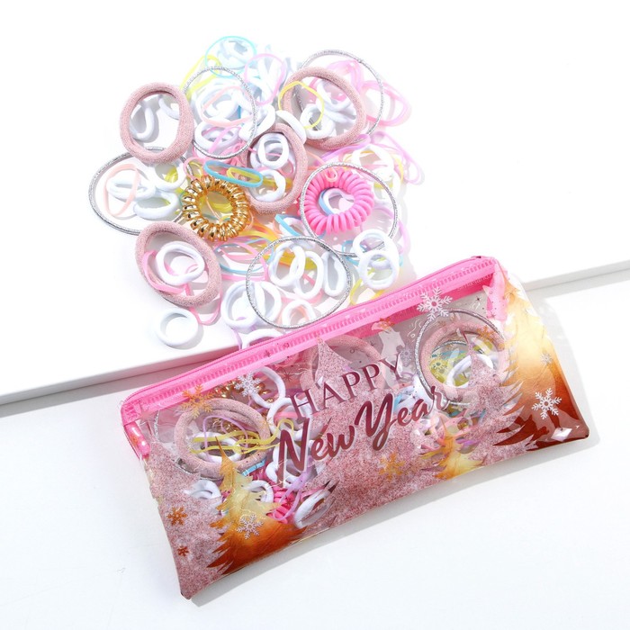Набор резинок для волос «Happy New Year», 101 шт.
Набор резинок для волос «Happy New Year», 101 шт.
