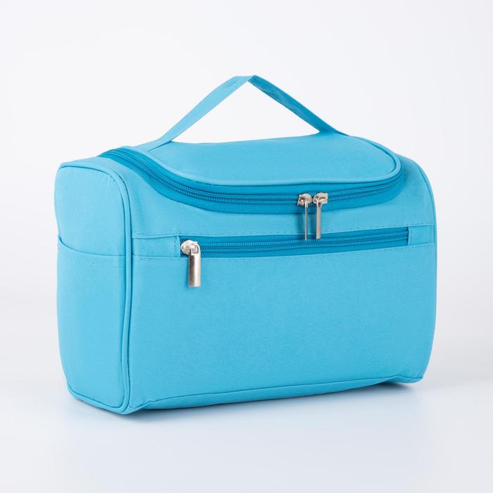 Косметичка на молнии, цвет голубой
Косметичка на молнии, цвет голубой