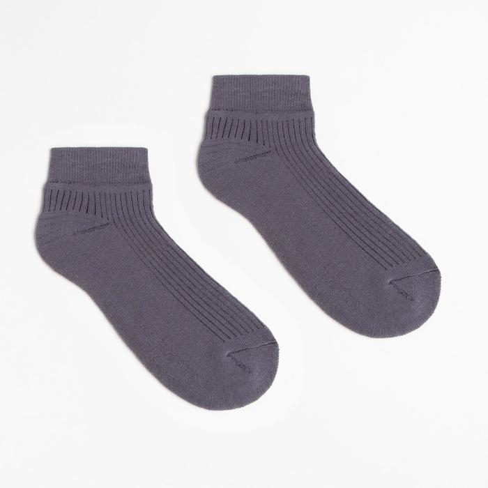 Носки женские махровые, цвет серый, размер 25 
Носки женские махровые, цвет серый, размер 25