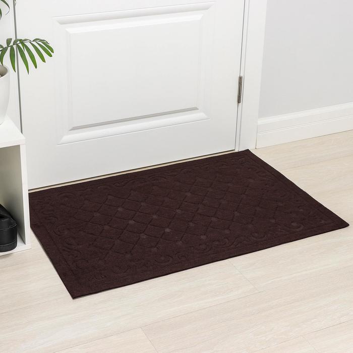 Коврик влаговпитывающий «Ромбы», 60×90 см, цвет коричневый
Коврик влаговпитывающий «Ромбы», 60×90 см, цвет коричневый