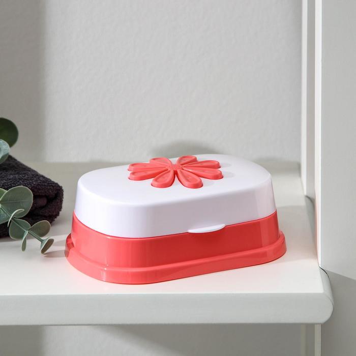 Мыльница с крышкой «Ромашка», 13,3×9,5×4,5 см, цвет МИКС
Мыльница с крышкой «Ромашка», 13,3×9,5×4,5 см, цвет МИКС