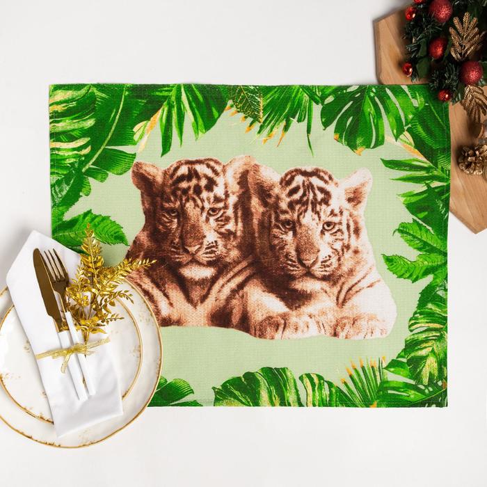 Полотенце вафельное Тигры рис.1 45х60 см, зелёный, хлопок 100%, 160г/м2
Полотенце вафельное Тигры рис.1 45х60 см, зелёный, хлопок 100%, 160г/м2