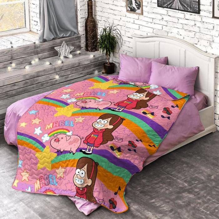 Покрывало стёганое, детское Gravity Falls, размер 145х200 см
Покрывало стёганое, детское Gravity Falls, размер 145х200 см